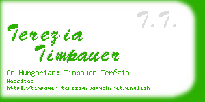 terezia timpauer business card